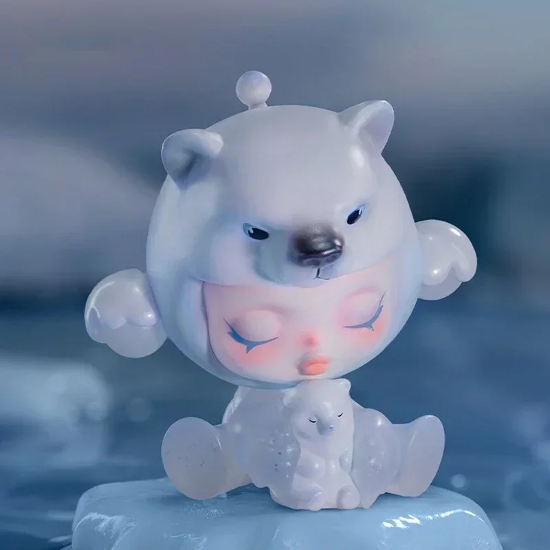 100% pop mart skullpanda a mare dos animais série caixa cega acho saco caixa mistério brinquedos boneca bonito anime figura ornamentos presente