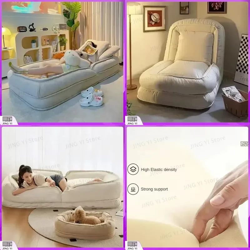 Folding Lounger Sunbed Chaise Lounge Recliner Chair Portable Relaxing Floor Seat Tatami