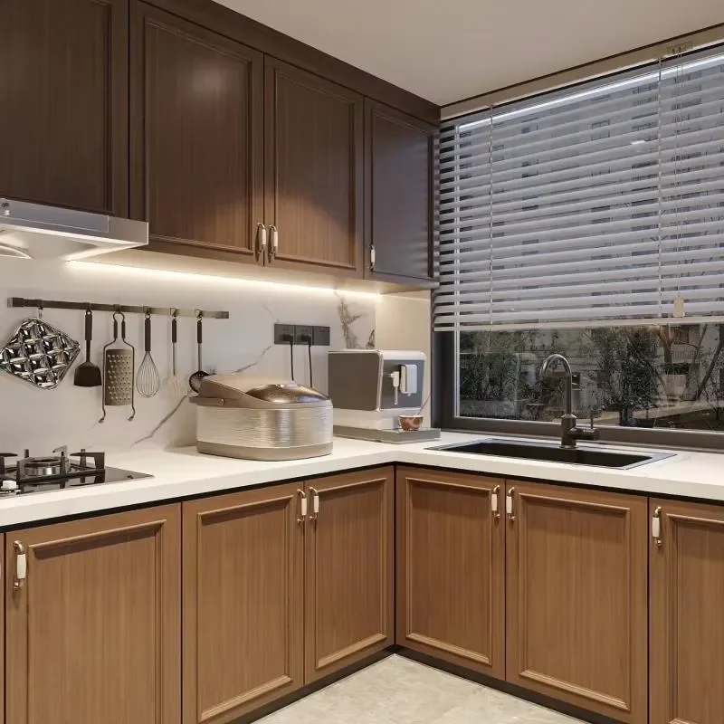 Multi-layer compartment kitchen locker with pot storage area, suitable for small studio single room cooking area