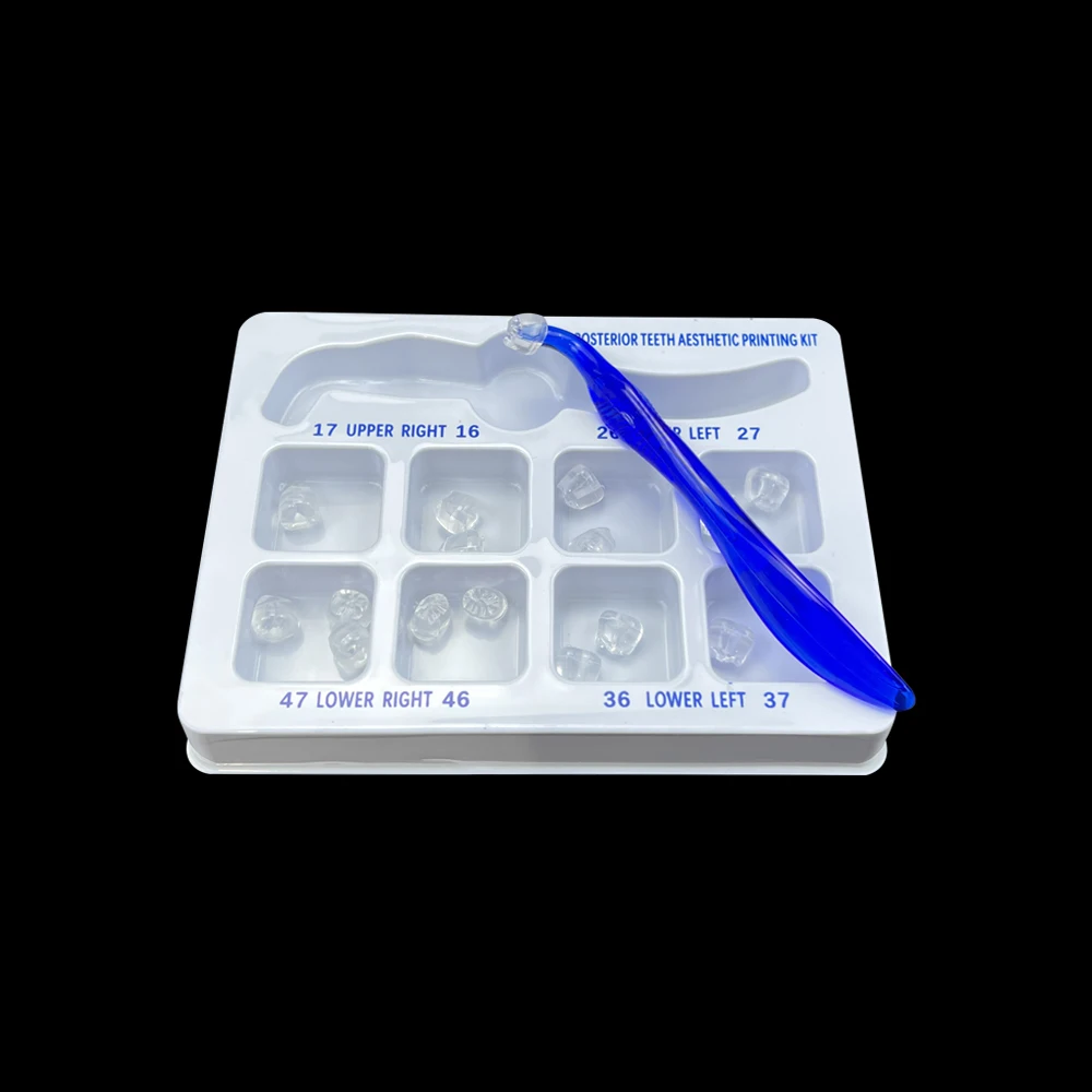 Dental Posterior Teeth Aesthetic Prnting Kit For Light Cure Composite Restoration Filling Resin Reshape Fissure Printing Moulds
