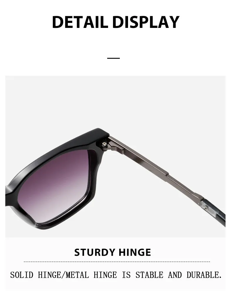 Mode Sonnenbrillen Frauen 2025, Vintage Quadrat Sonnenbrille Männer Retro Brille Dropshipping Gafas De Sol Hombre Lunette Soleil Femme – Detail 10