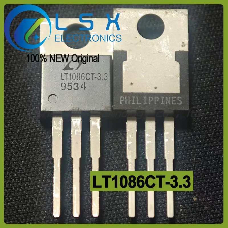5pcs LT1086CT-3.3 TO-220 3.3V 1.5A New and Original