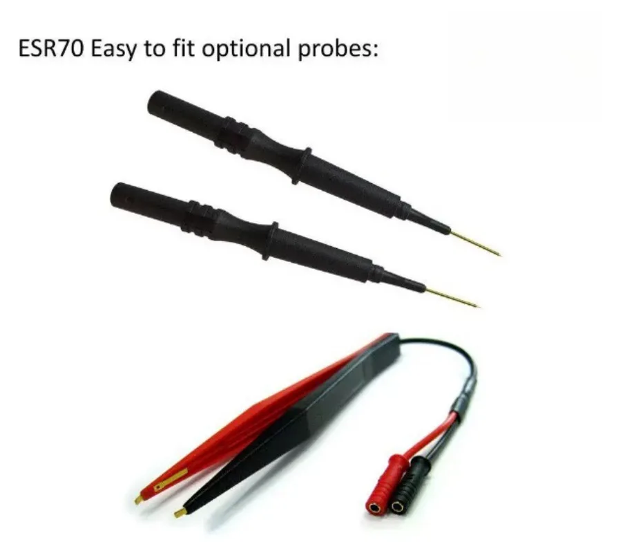 ESR70 plus ESR Meter Passive Component Tester 0-40 Ohm 1uF-22000uF Capacitor Measuring Instrument for Electronics