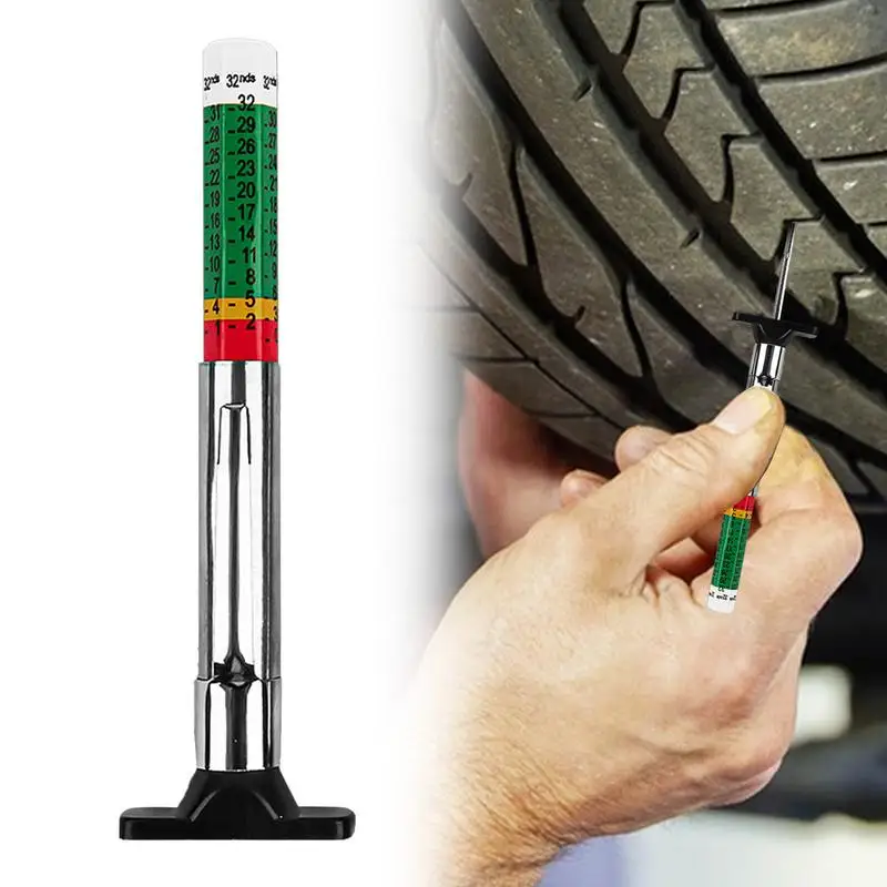 Tyre Tread Depth Measure Gauge Beginners Tyre Tread Depth Gauge With Clear Scale Ensure Driving Safety Accurate Measurement