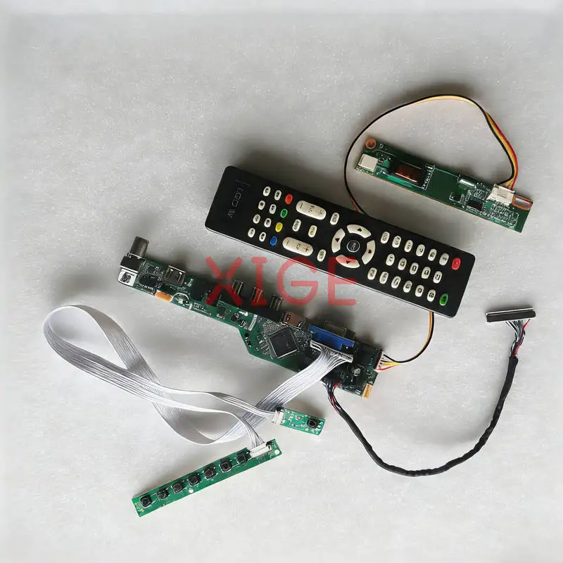 

Matrix Controller Drive Board Fit HT14X19 HT14X1B LTD141EA TD141TGCD LVDS-30Pin 1024x768 1024*768 1-CCFL HDMI+VGA+AV+USB DIY Kit