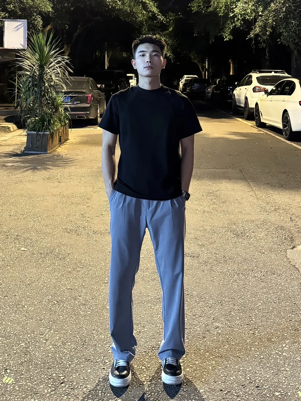 

Cleanfit Men's Casual Straight Leg Pants Ice Silk Thin Summer Long Trousers High Street Sle Zipper mid Waist Loose Fit