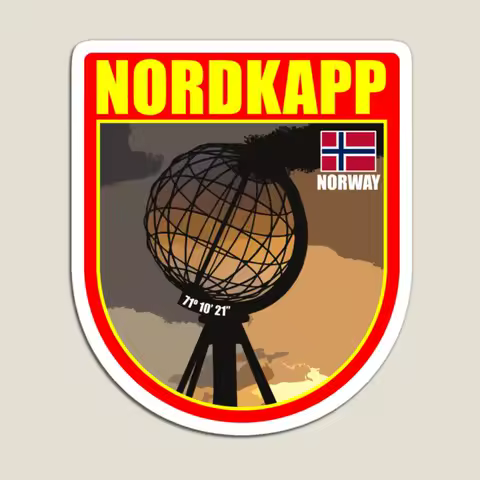 Nordkapp Norway Souvenir Magnet Holder Funny Cute Children Kids Baby Stickers for Fridge Organizer Refrigerator Decor Magnetic