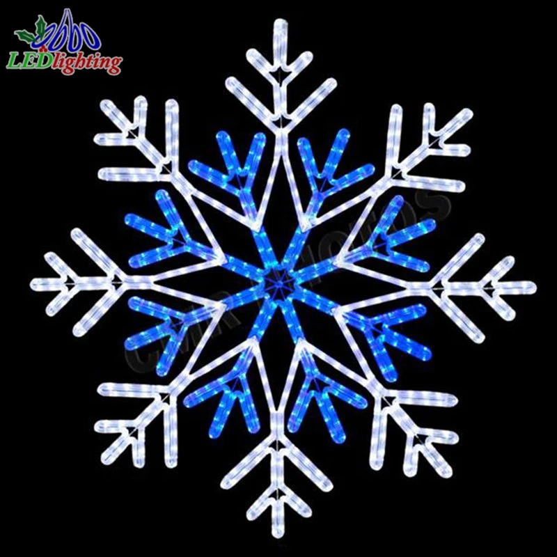 custom.3D Warm White LED Lighted Snowflake inside Motif Holiday Easter Decoration Light with IP65 Rating for Out