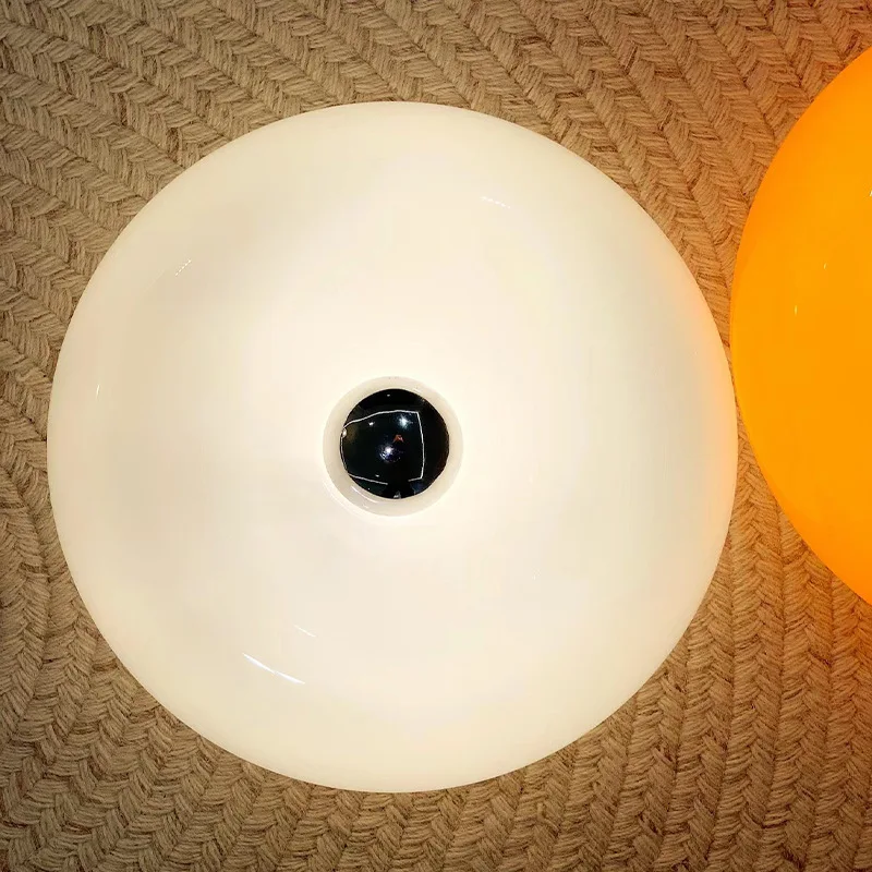 Nordic LED Wall Light Cream Doughnut Wall Sconce with Touch Switch Modern Minimalist Bedside Lamp Bedroom Living Room Decor view 4