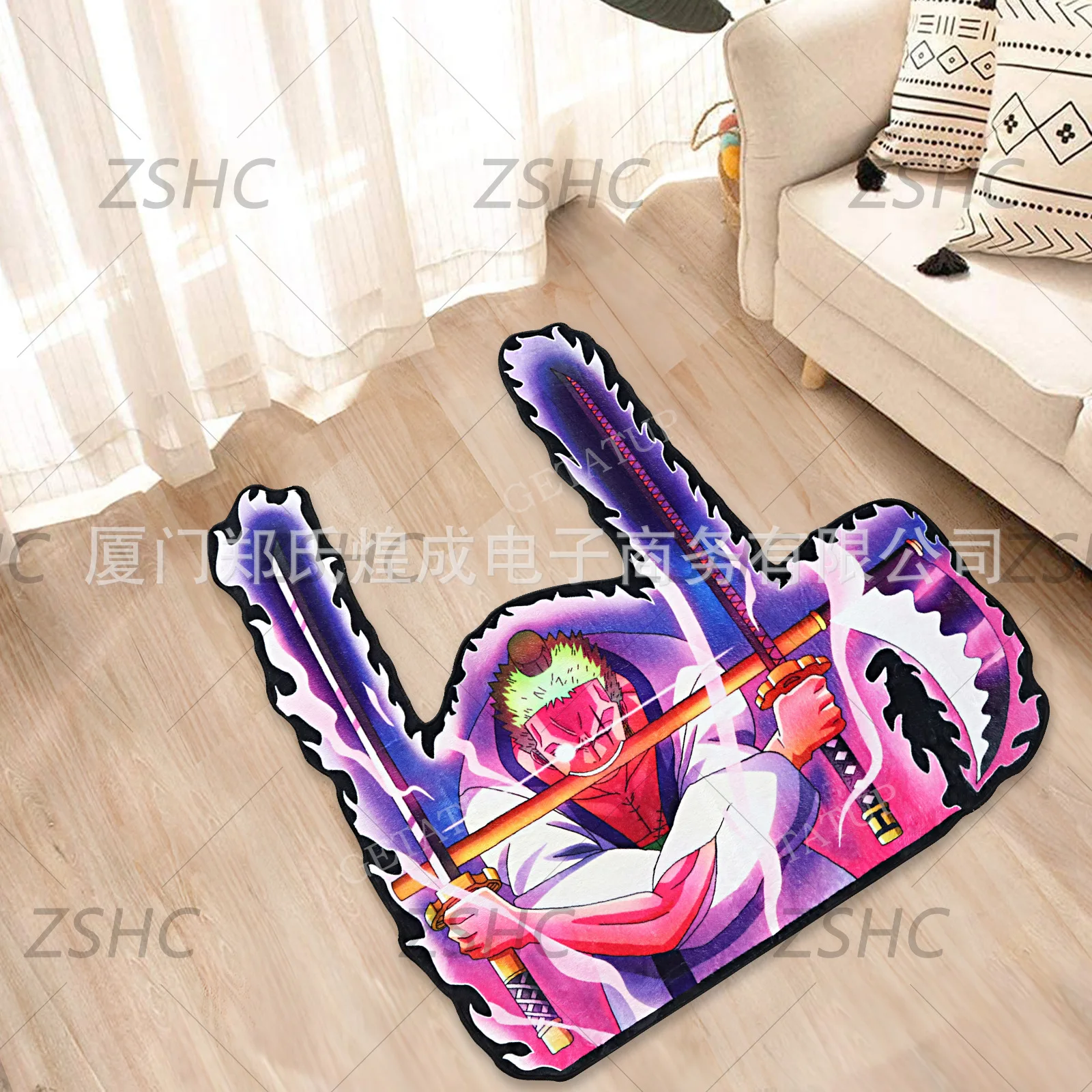 Anime Character Home Carpet Animation Luffy 5 Grade Irregular Pattern Lounge Rug Living Room Bedroom Bedside Decoration Carpet