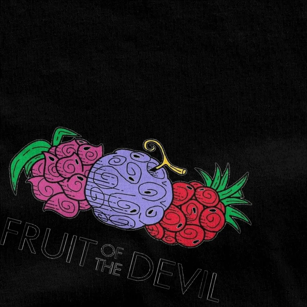 Vintage T Shirt Fruit Of The Devil Nut Ones P-Piece 100 Cotton T-Shirts for Male Summer Y2K Fun Casual Short Sleeve Clothes