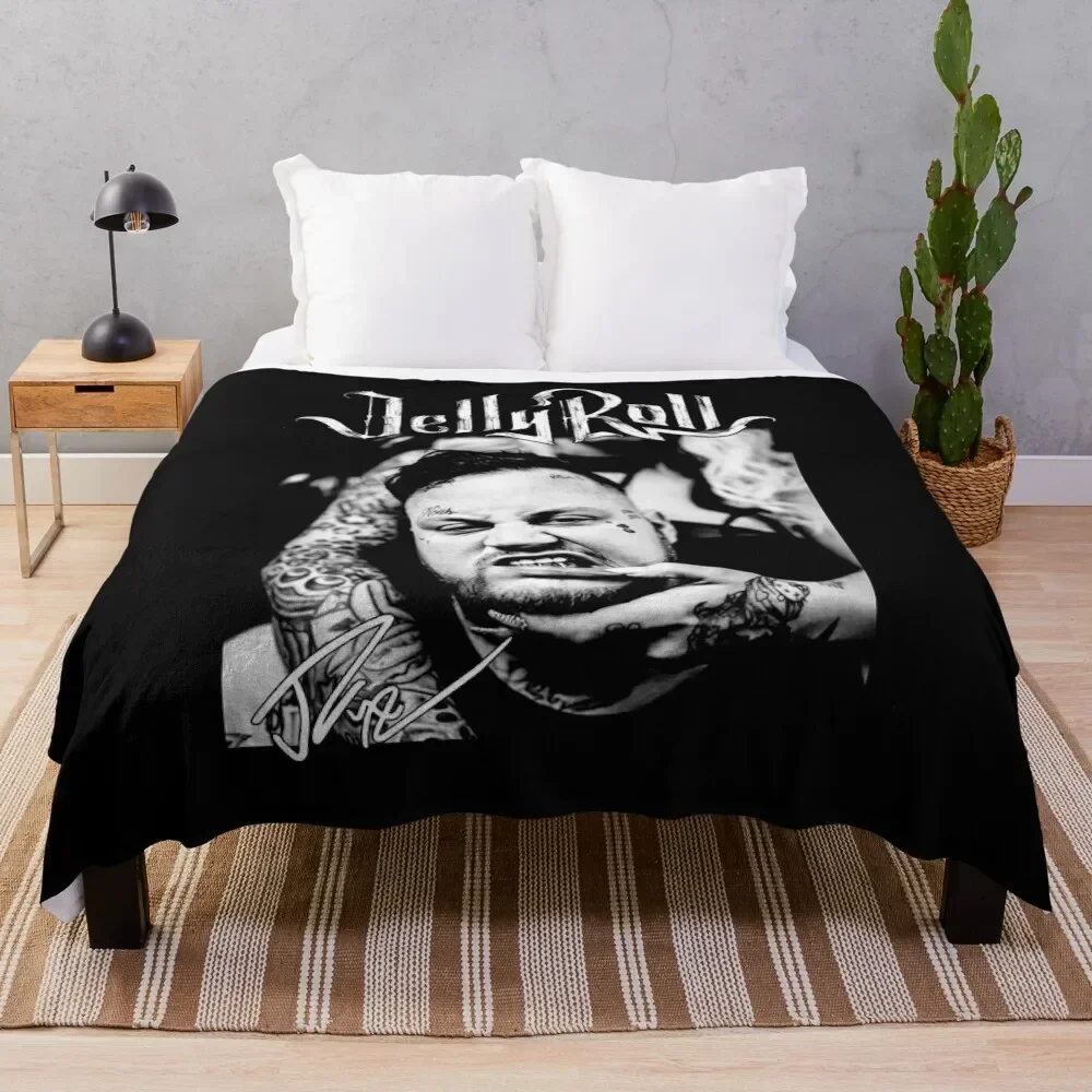 Jelly Roll Whitsit Chapel Singer Country Music Throw Blanket Blankets For Bed Decorative Throw christmas gifts Blankets