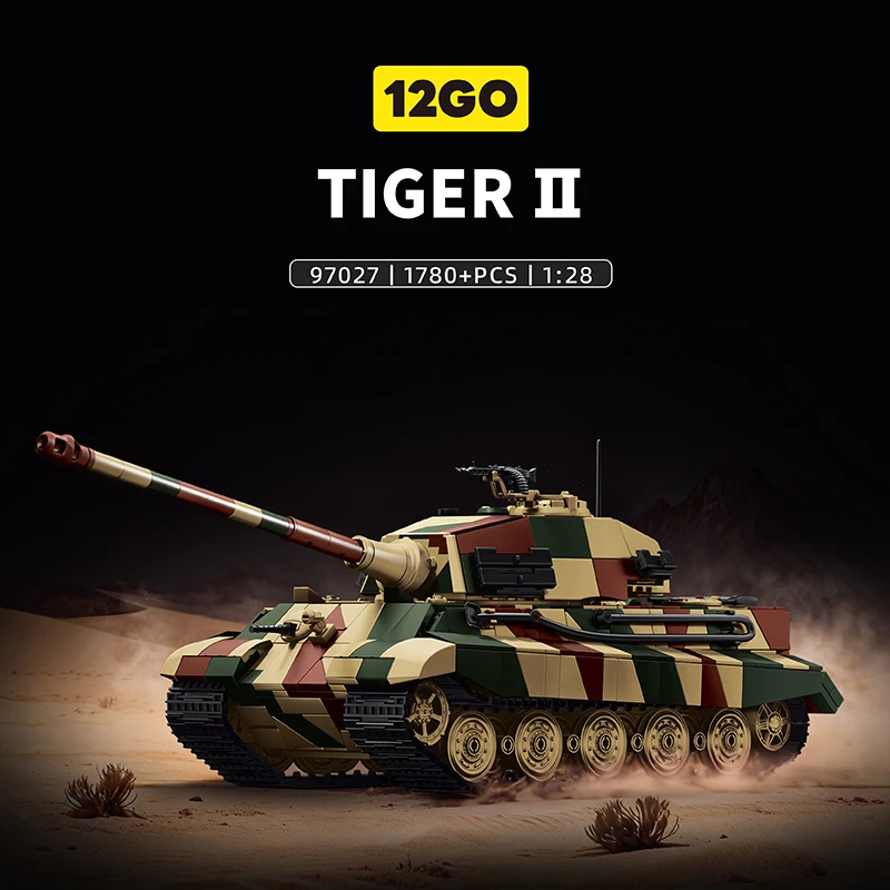 

Ww2 The King Tiger Ii Heavy Tank German Army Military Tank World War II Building Blocks Bricks Collection Model Educational Toys