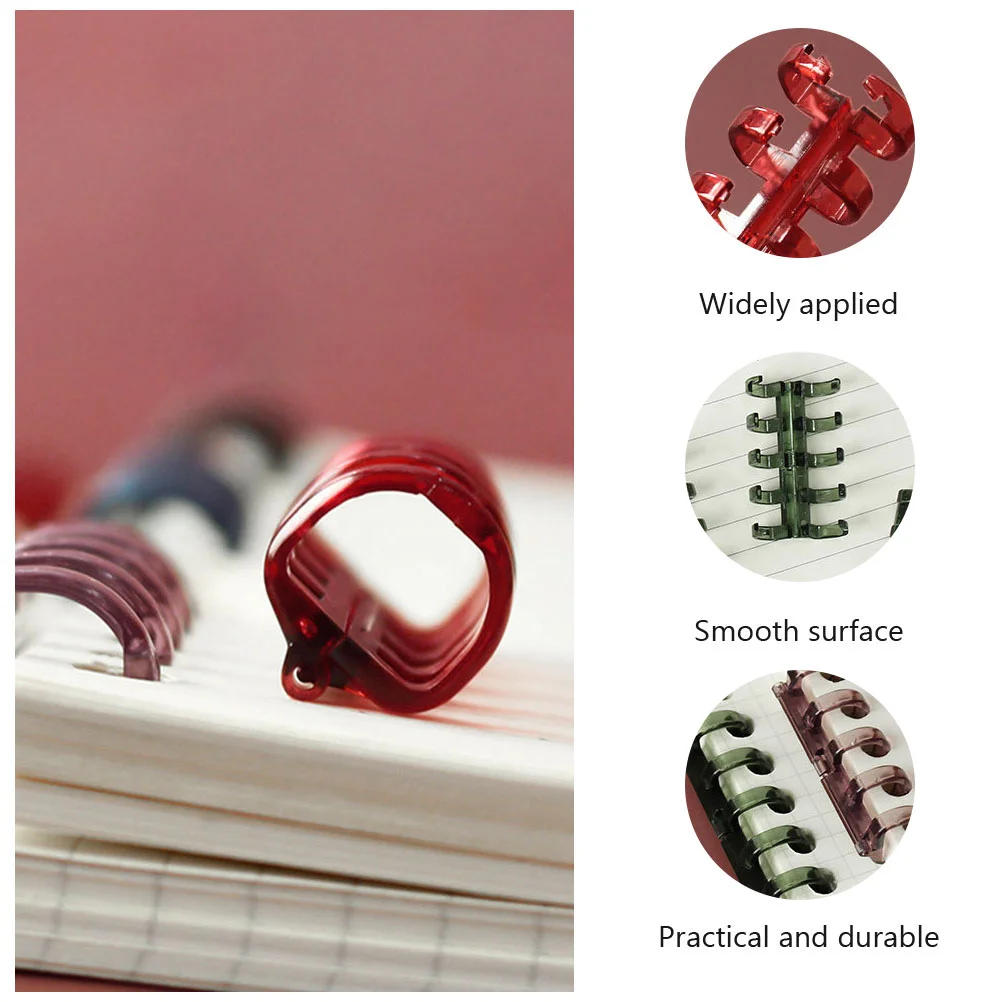 Binder Clips Ring Stationery Supplies Scrapbook Practical Segmented Office The Notebook