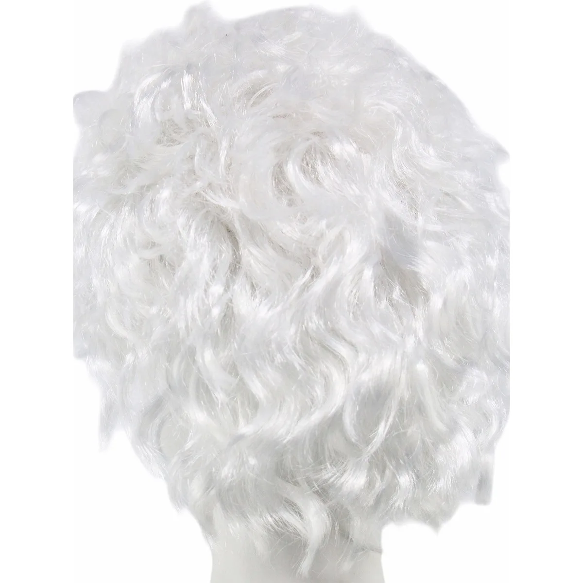 Anxin Brand Synthetic Fiber Wig: White Slicked-Back Cornrow Hairstyle, with Voluminous and Three-Dimensional Strands, Breathable and Comfortable to Wear, Suitable for Various Activities