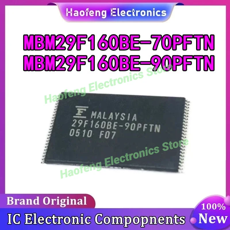 MBM29F160BE-70PFTN MBM29F160BE-90PFTN 29F160BE-90PFTN TSOP48 Новый оригинальный чип IC