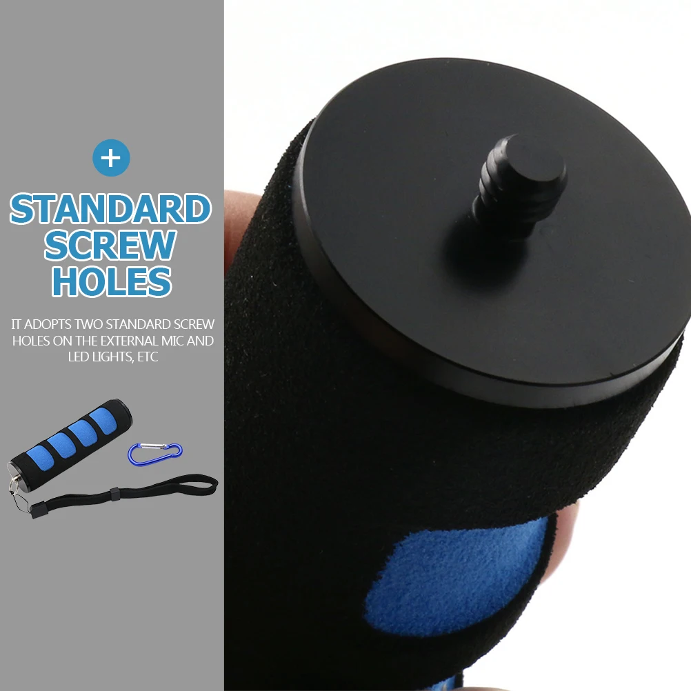 

Lightweight Portable Camera Handle Grip Support Ergonomic Aluminum Alloy For Led Video Light Flashlight Handheld Use Durable