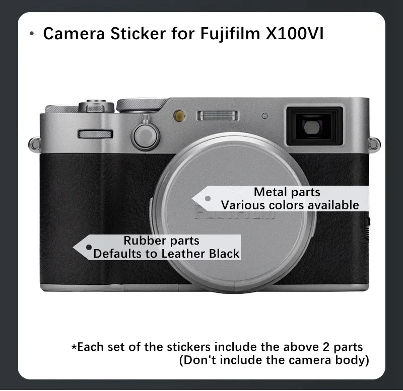 X100VI Customized Sticker For Fujifilm FUJI X100 VI Decal Skin Camera Vinyl Wrap Anti-Scratch Protective Film Protector Coat