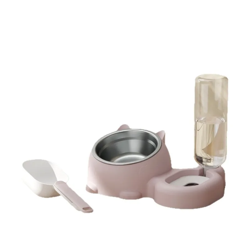 

Pet double bowl, double bowl rice food basin, drinking basin