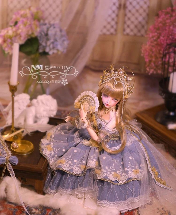 BJD Doll Nimeng Princess Star Dress Full Set of Environmentally Friendly Resin Doll Gift