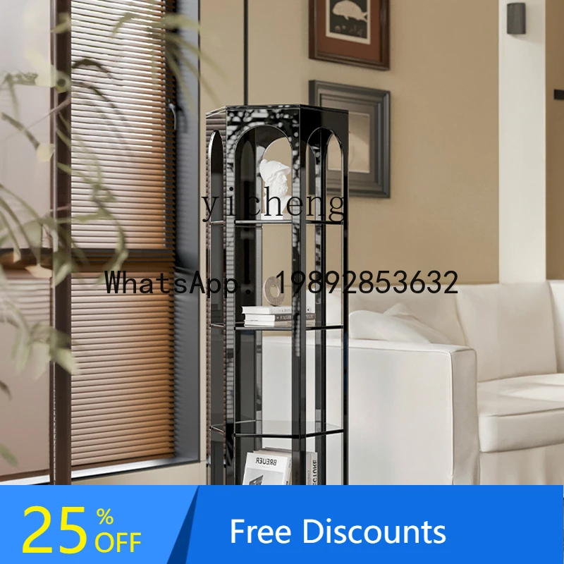 AA  Acrylic Display Cabinet Nordic Vintage Restaurant Corner Side Cabinet