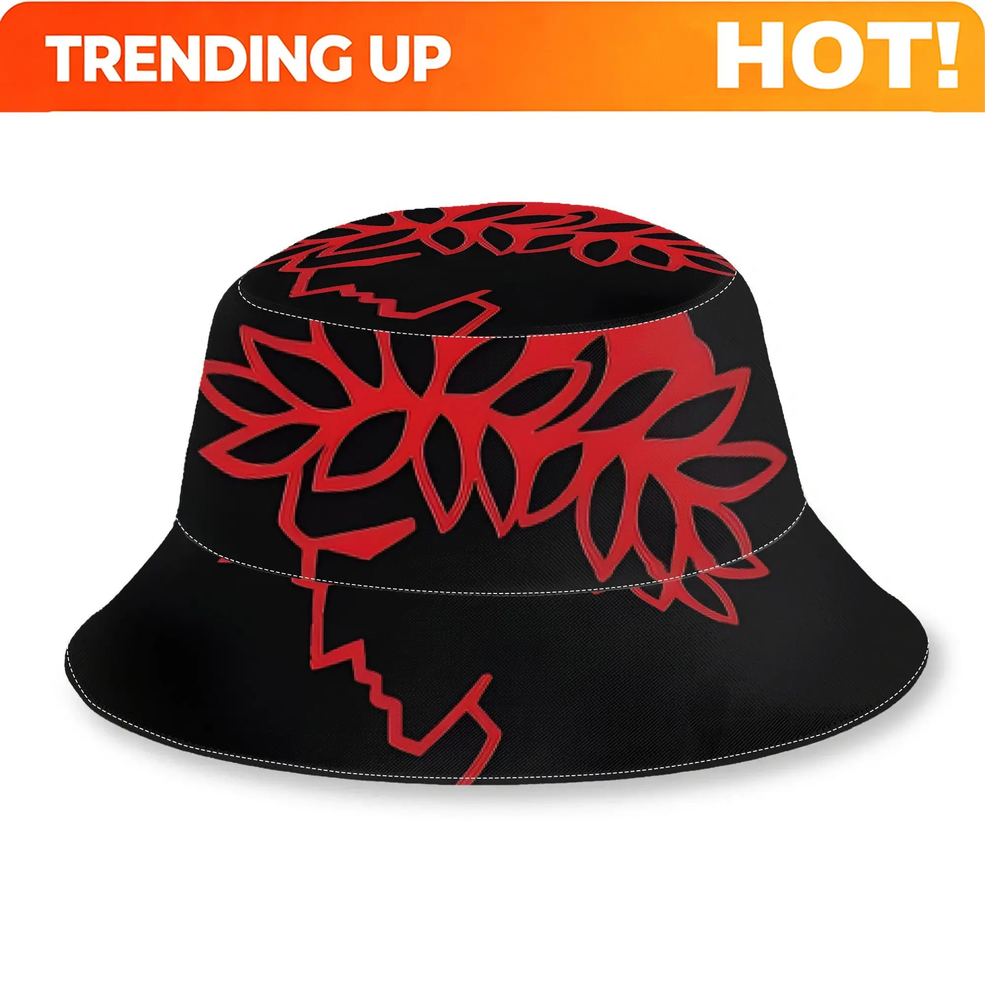 Custom Olympiacos Bohemian Printed Fisherman Hat Spring Summer Casual Basin Cap