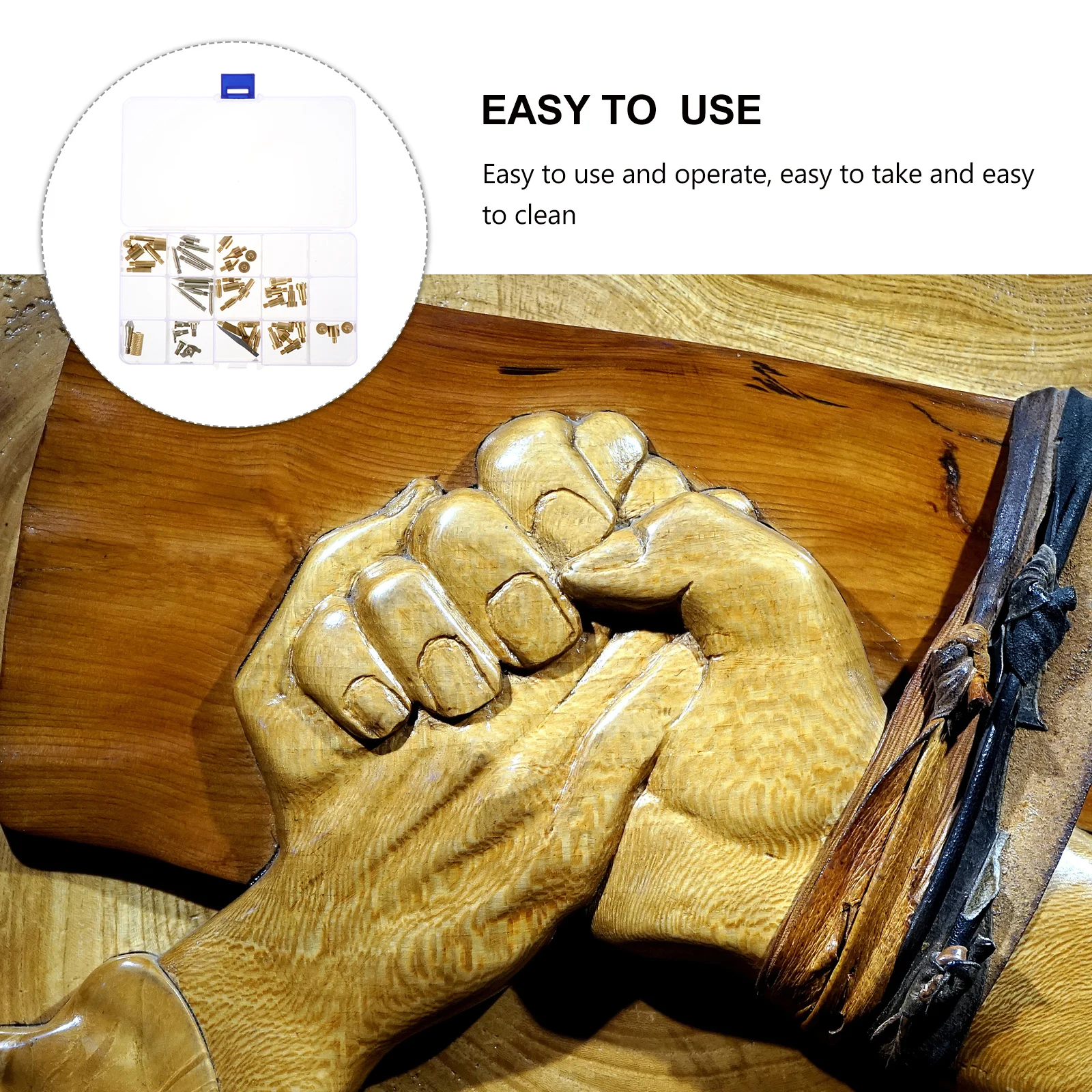 

1Set Professional Pyrography Kit Wood Burning Tool Heat Resistant Material Easy to Use Clean for Embossing Stencil Cutting