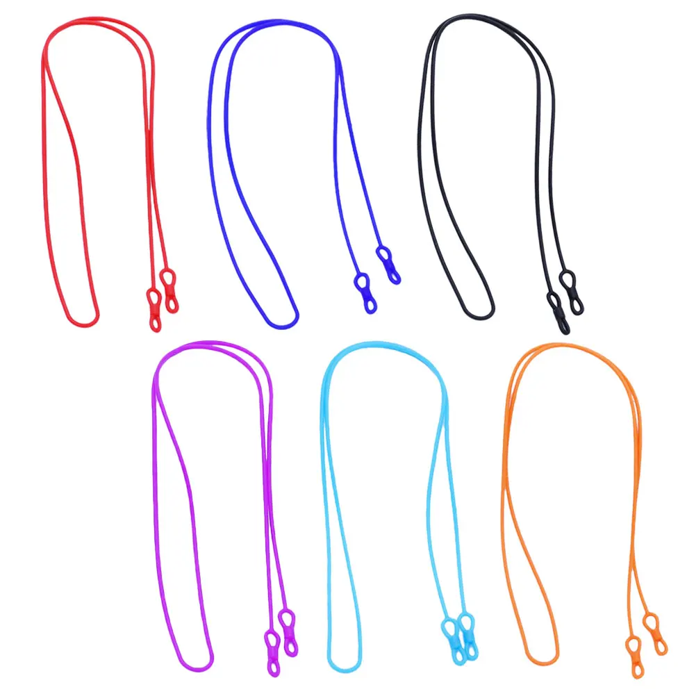 

6 Pcs Glasses Lanyards Men Women Silicone Straps for Sunglasses Eyeglass Chain Around Neck Wear resistant Lightweight Durable