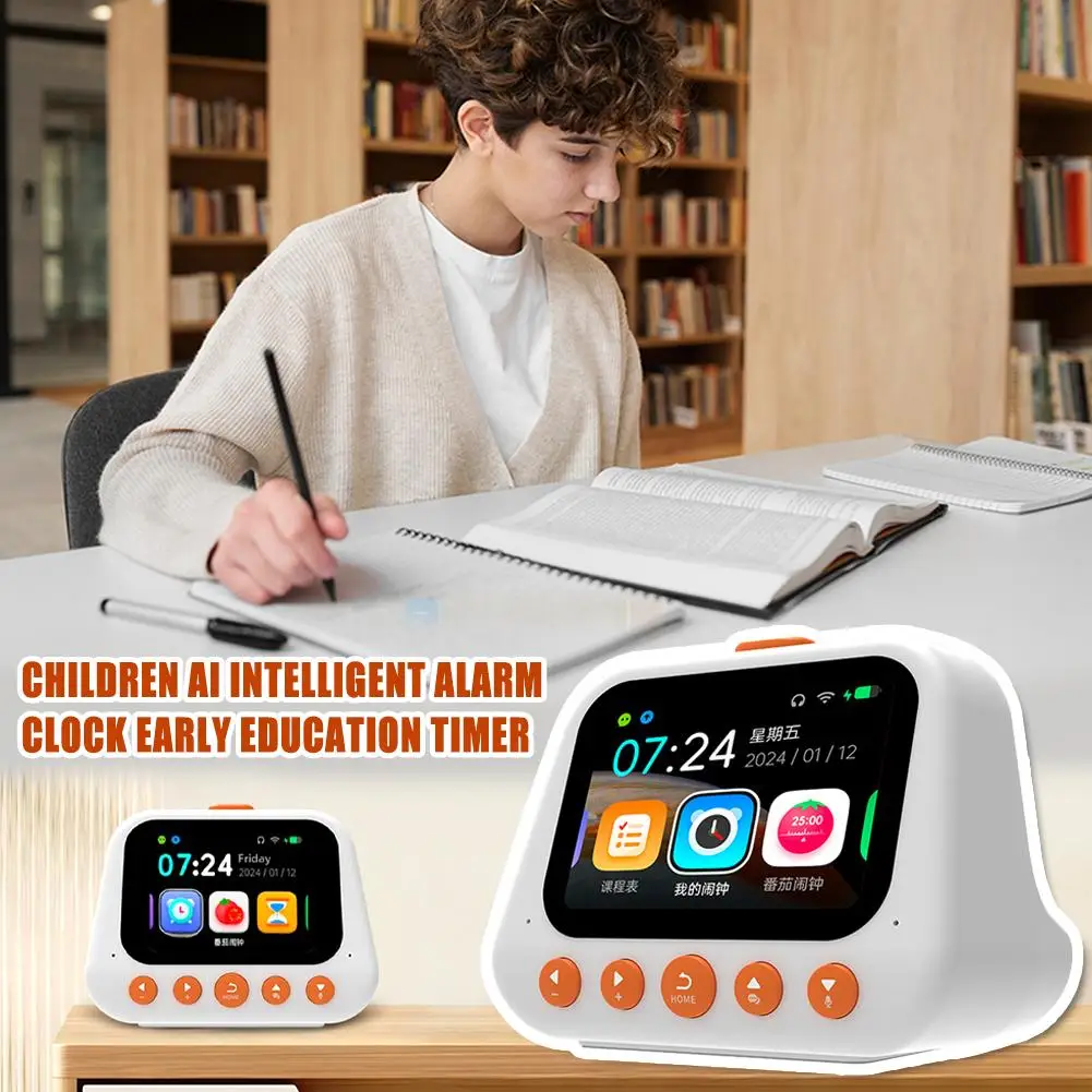 Children's AI Smart Alarm Clock Can Talk Early Education Time Timer Reminder Self-discipline Clock Countdown Manager K9G1