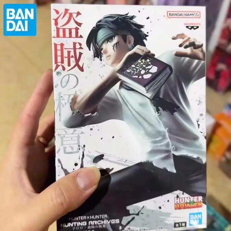 

Original Bandai Hunter Hunter Hunting Archives Chrollo Lucilfer Figures Figuras Anime Action Dolls Models Toys Holiday Gifts