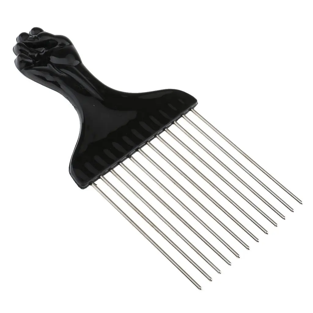 Pro Wig Hairpiece Brush Comb Steel Hair Care Styling Hairdressing Tool