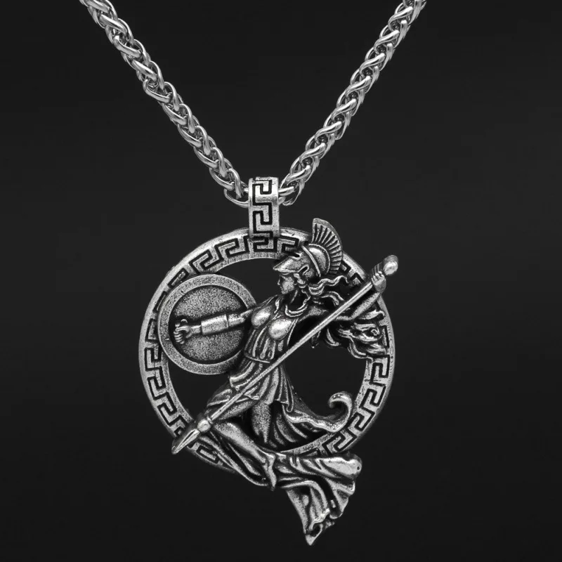 Fashion Viking Valkyrie Pendant Necklace Men and Women Personality Charm Jewelry