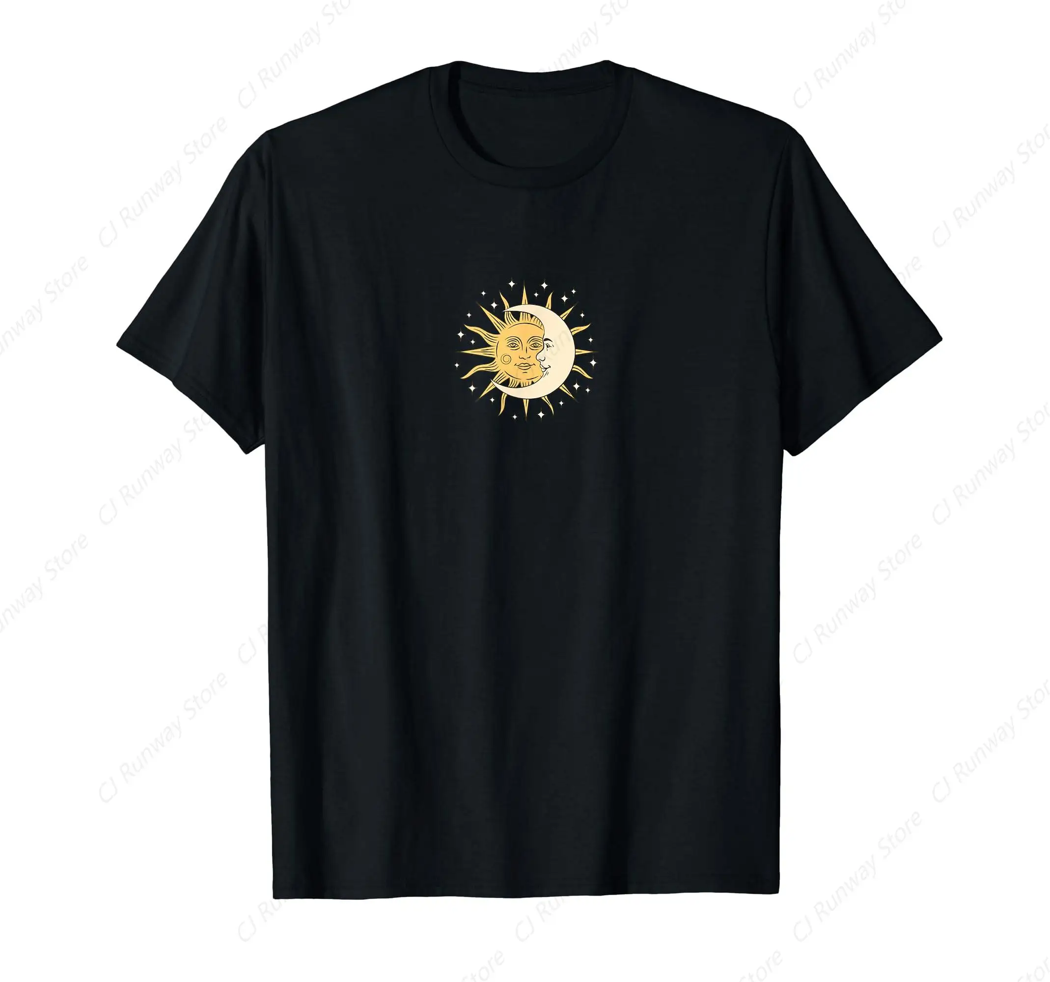 

Moon Sun Aesthetic Mystical T-Shirt Men's Street T-shirts