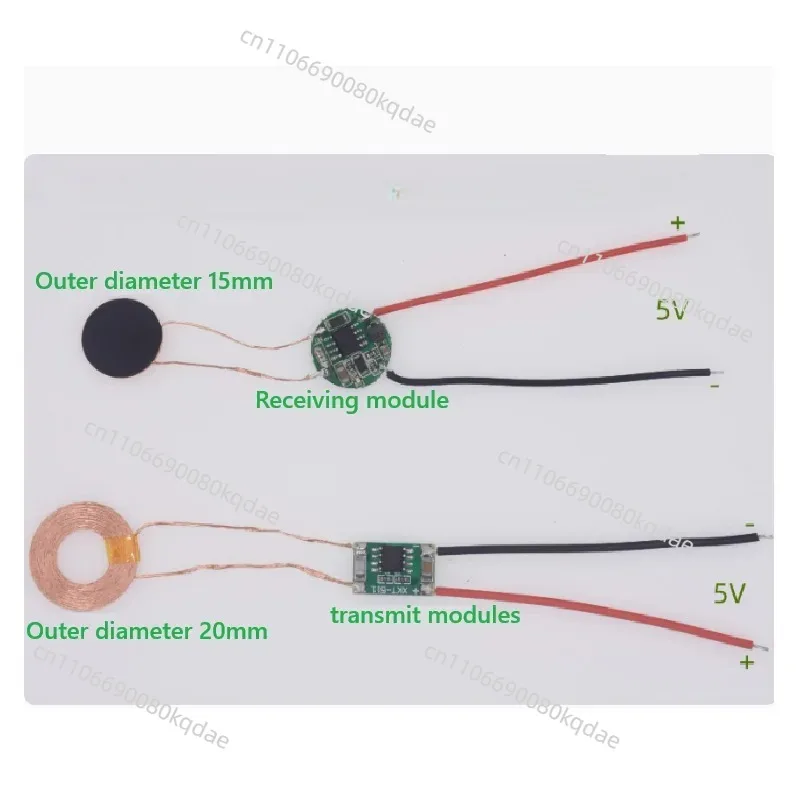 XKT511-24 Contactless Power Transfer Module 15mm Coil Support 5-10mm Transmission Distance Electronic Experiment Circuit