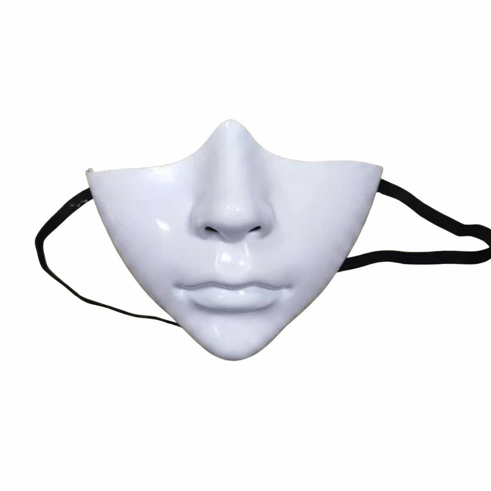 Cyberpunk Style Half Face Mask Technological Decorative Halloween Mouth Cover Creative Hip Pop Masquerade Mask Carnival