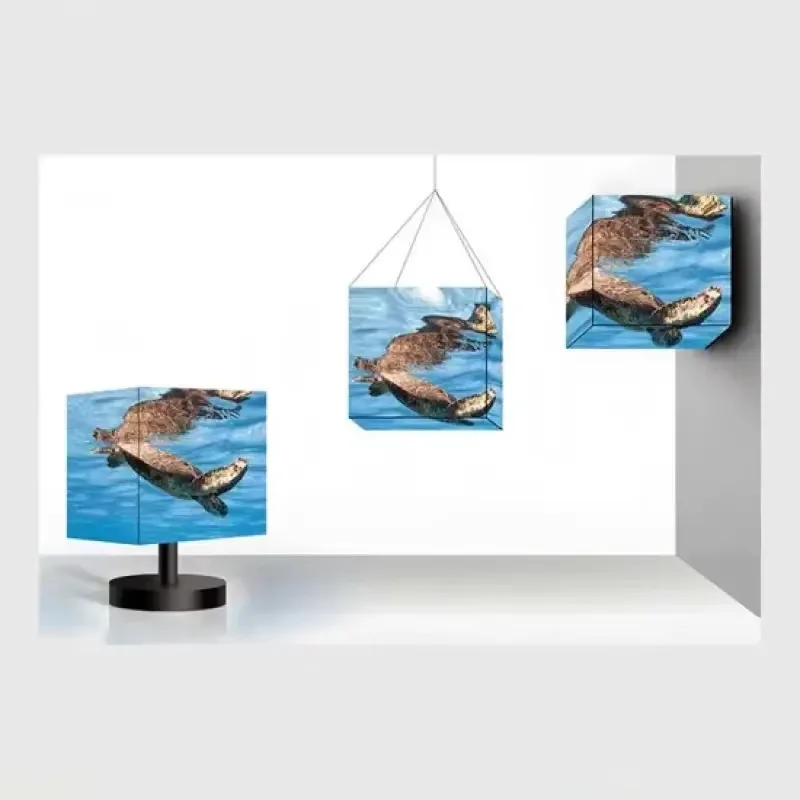 IP65 Waterproof LED Cube Screen, Outdoor Full Color Video Display Sign, Perfect for Brand Advertising and Logo Presentation