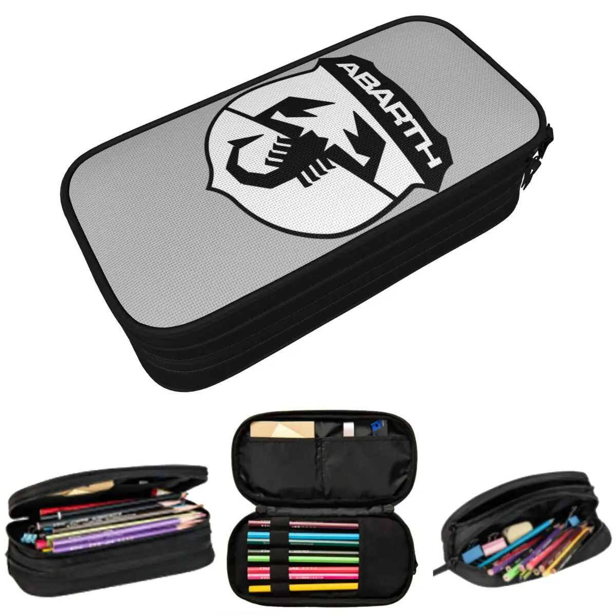 Adesivo Scorpione Abarth Print Federmäppchen für Kinder, Geschenke, Stiftbox, Bleistiftbeutel, Schreibwaren, Stifthaltertasche