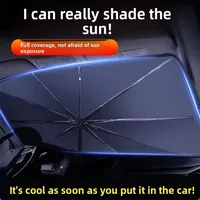 Automobile Sunshade Front Windshield Sun-proof and Heat-insulating Car Curtain Baffle Cover Foldable Car Interior Products Amagi