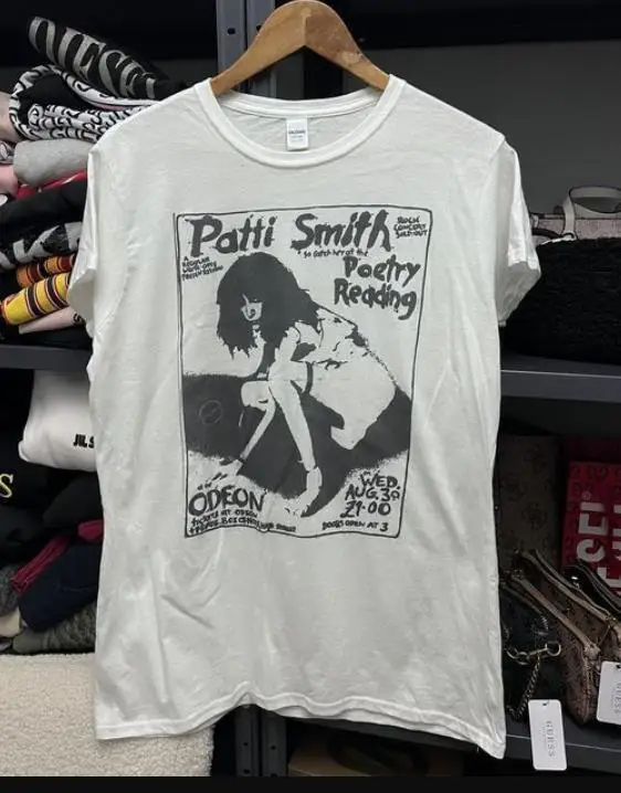 Vintage Patti Smith t shirt, cotton, NEW dad t shirt, father day