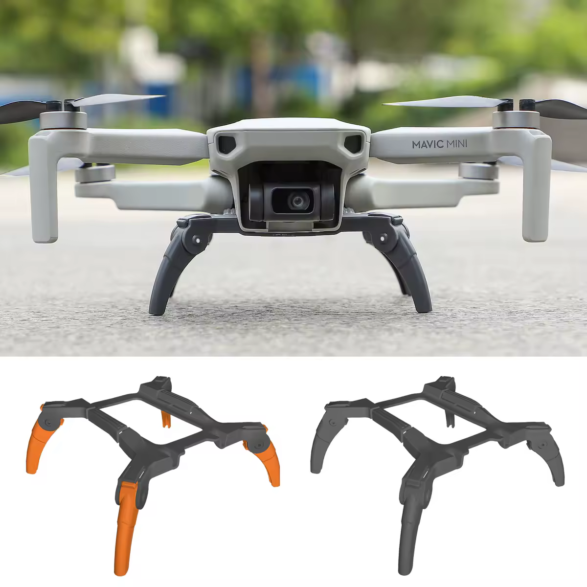 גיר נחיתה עבור DJI Mini 4K 2/SE Mavic Mini מגן הארכה מוגבר 32 MM רגליים מתקפלות גיר נחיתה אביזרים לדרון
