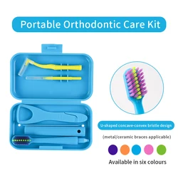1 doos Tandheelkundige Mondreiniging Care Kits Draagbare Dagelijkse Reizen Orthodontische Zorg interdentale borstel Tongschraper