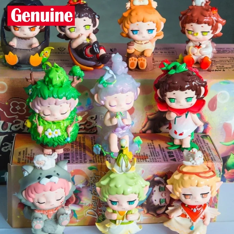 Heyone ブラックプレイ Faya3 世代トレンディブラインドボックスおもちゃデスクトップ装飾ダブルフォレストテーマハーフ言語シリーズギフト女の子のための