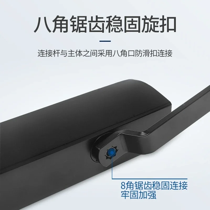 Aluminum alloy door guide rail type door closer, hydraulic buffer, automatic door closer positioning
