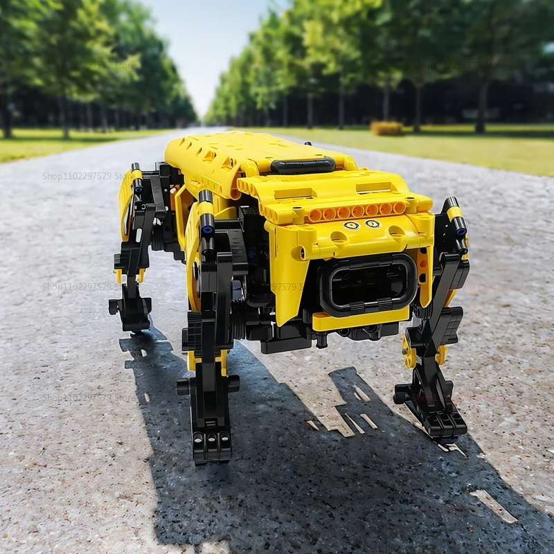 Bloques de construcción de perros Robot de potencia RC, juguetes técnicos de robots, dinámica Boston motorizada, modelo de perro Alpha grande, ladrillos para regalo de niño, 936 Uds.