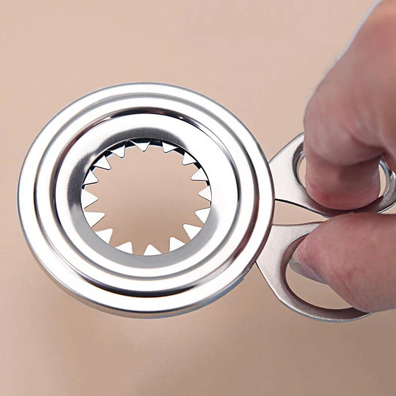 1Pc Stainless Steel Boiled Egg Cutter Kitchen Tool Egg Scissors Shell Peeler - Easy to Use Egg-Splitting Kitchen Accessory