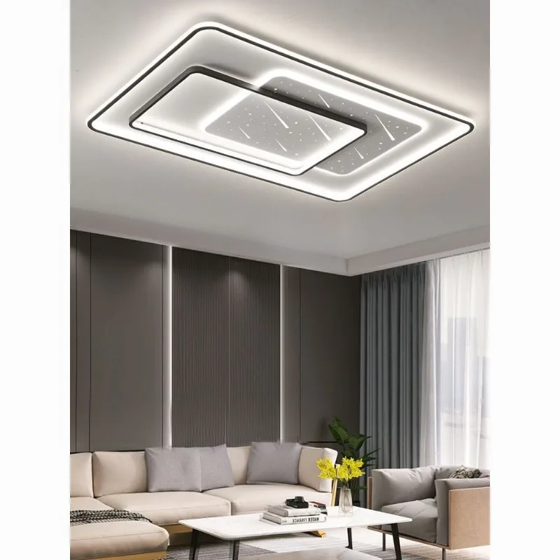 New LED Ceiling Light Rectangular Living Room Lighting Simple and Modern Bedroom Dining Room Decor