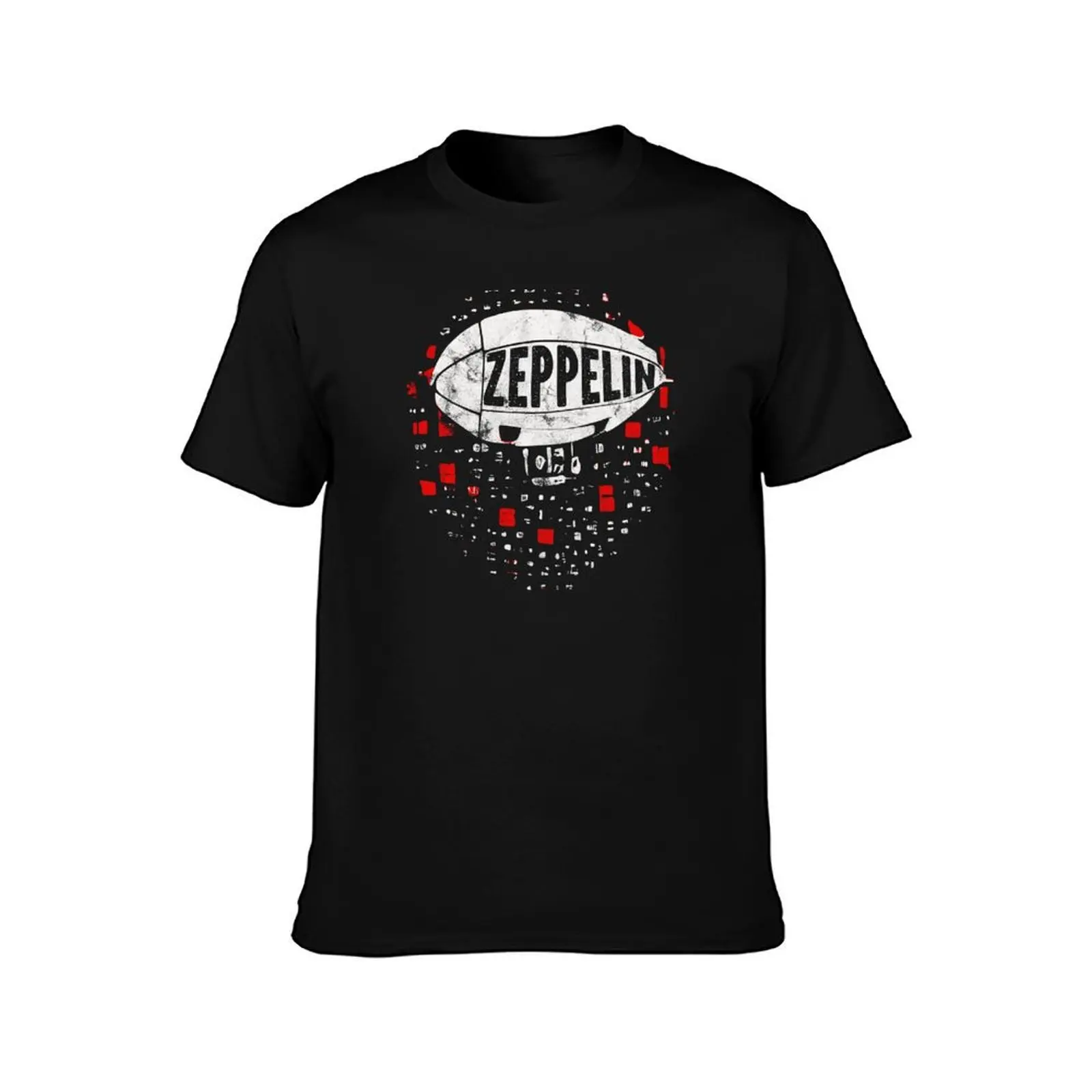 Retro Vintage Zeppelin Airship T-Shirt Relaxed Casual Short Sleeve Tee T-Shirt