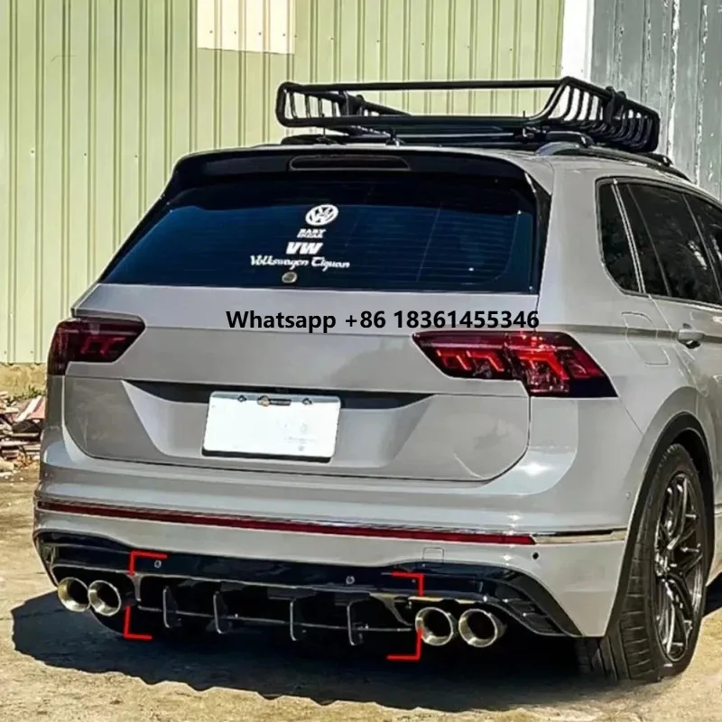 

Tiguan R/R-line/standard 2017 2018 2019 2020 2021 2022 2023 2024 Rear Bumper Diffuser Lip Sp Body Kit