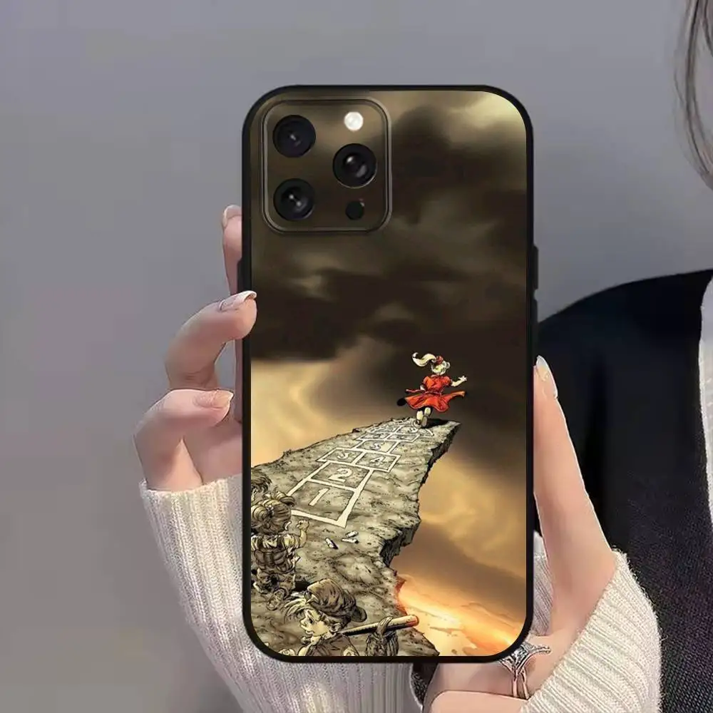 R-Rock K-KornS B-Band COOL Funda de teléfono para iPhone 11,15,16,14,13,17,12,Pro,SE4,Plus,E,Max,Air,Mini cubierta negra