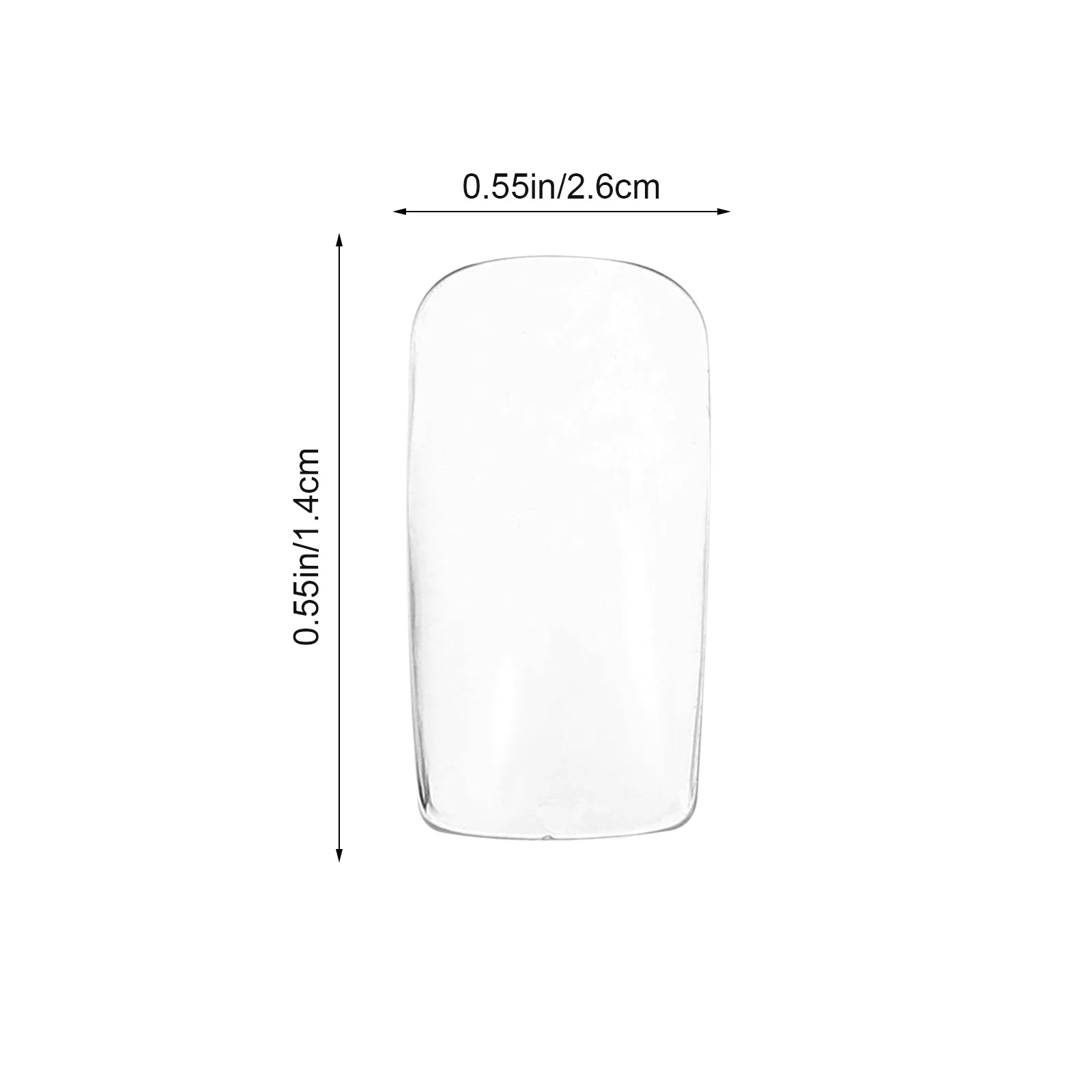 500 قطعة من أطراف الأظافر الصناعية الشفافة ذات الغطاء الكامل، اضغط على مجموعة أظافر للنساء، فن الأظافر بنفسك متوسط الطول #4